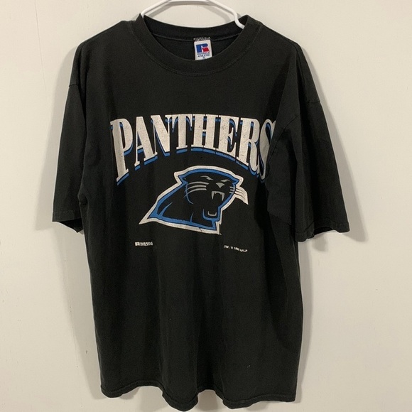 Men’s Sz XL Panthers Short sleeve t-shirt, good condition, ready for game night - Picture 1 of 5